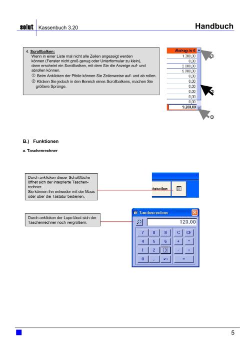 Kassenbuch Handbuch Seite 5