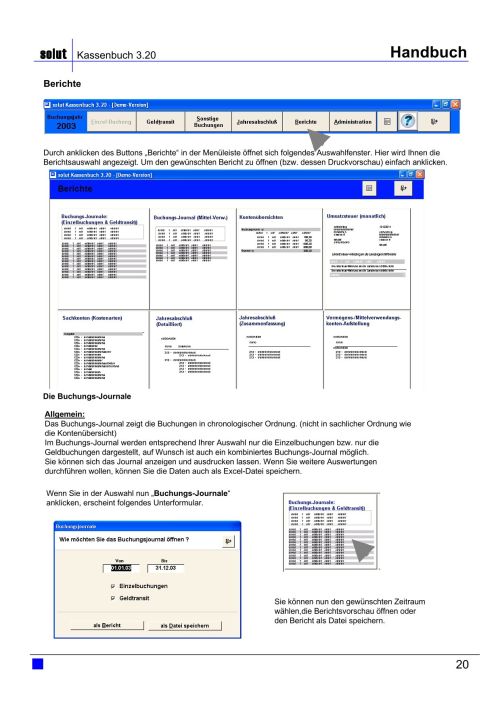 Kassenbuch Handbuch Seite 20