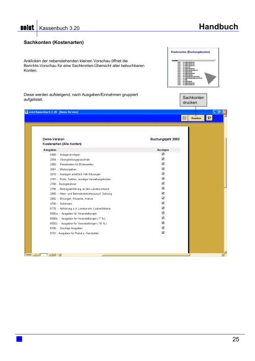 Kassenbuch Handbuch Seite 25