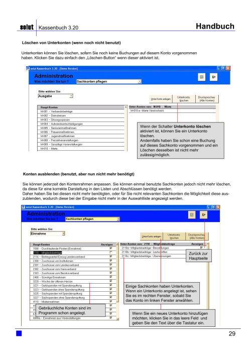 Kassenbuch Handbuch Seite 29